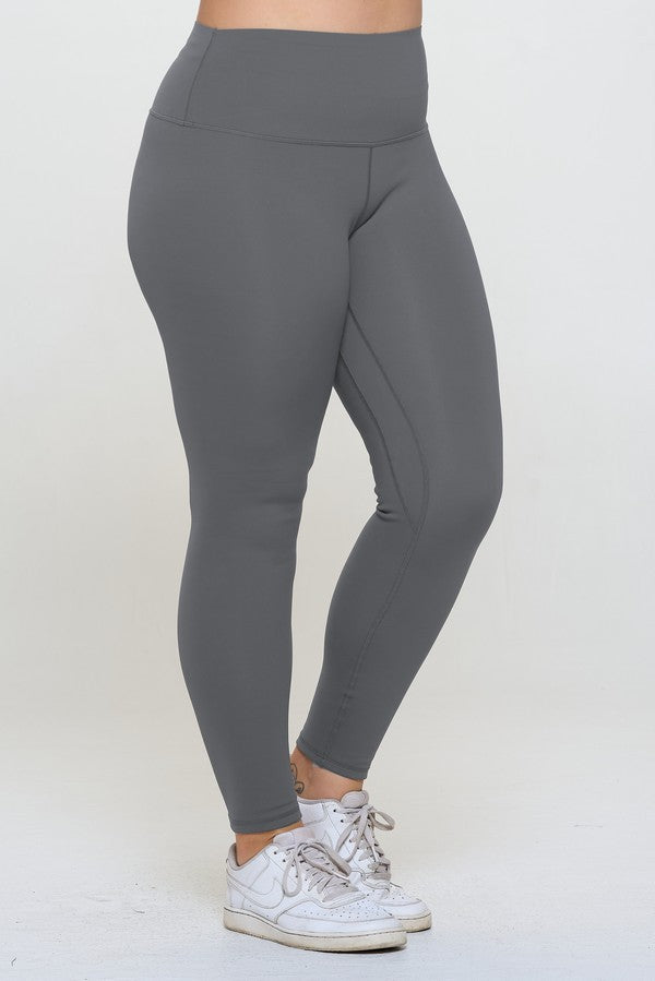 Gray Fleece Leggings