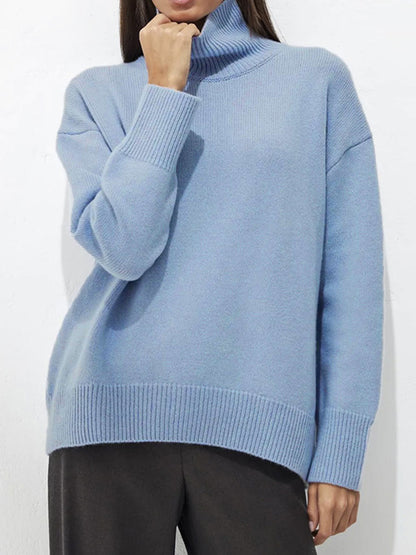 Ribbed Turtleneck Sweater