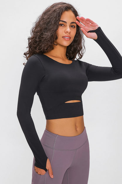 Long Sleeve Cropped Top