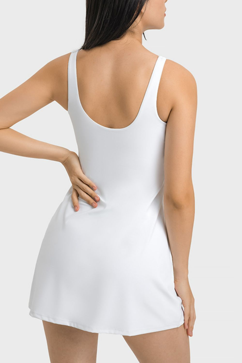 Square Neck Dress with Coverage Bottoms