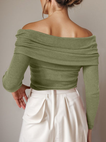 Off-Shoulder Sweater