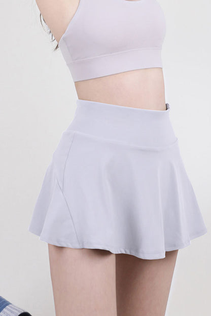 High Waist Pleated Skirt