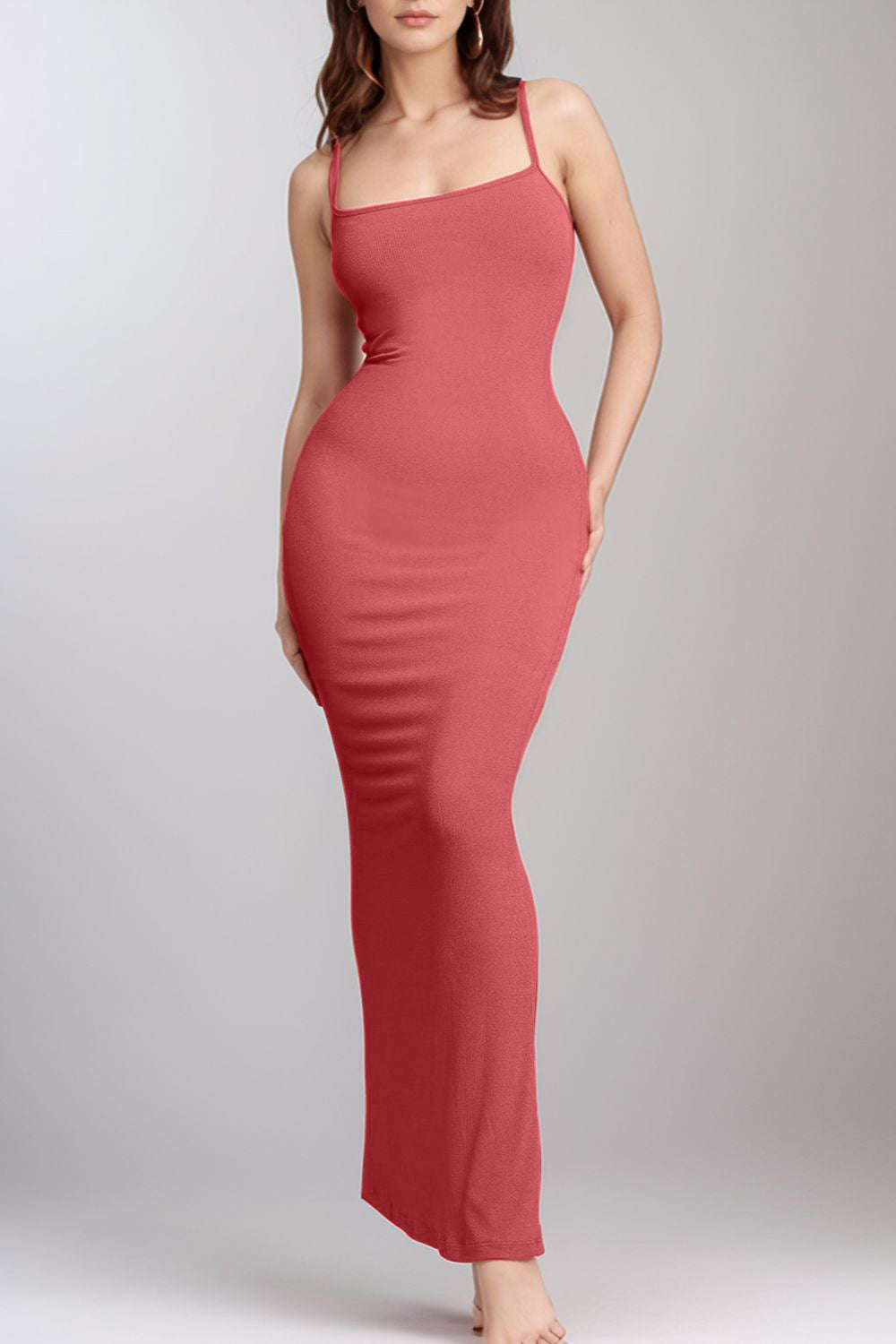 Built-In Shapewear Sleeveless Dress