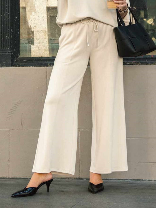 Ivory Wide Leg Pants