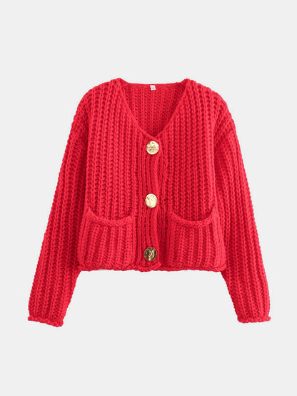 Gold Button Cardigan