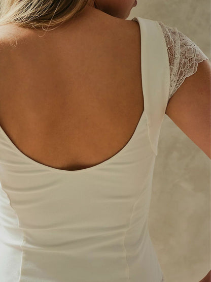 Lace Detail V-Neck Top