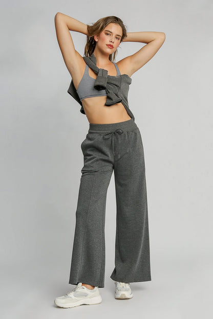 Gray Wide Leg Pants