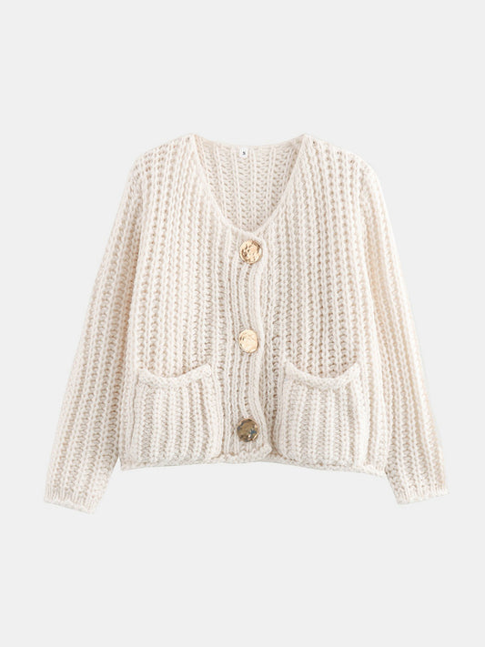 Gold Button Cardigan