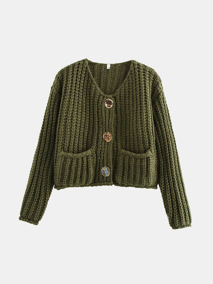 Gold Button Cardigan