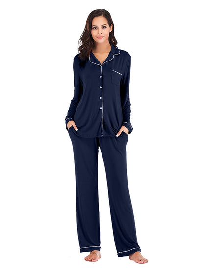 Collared Loungewear Set