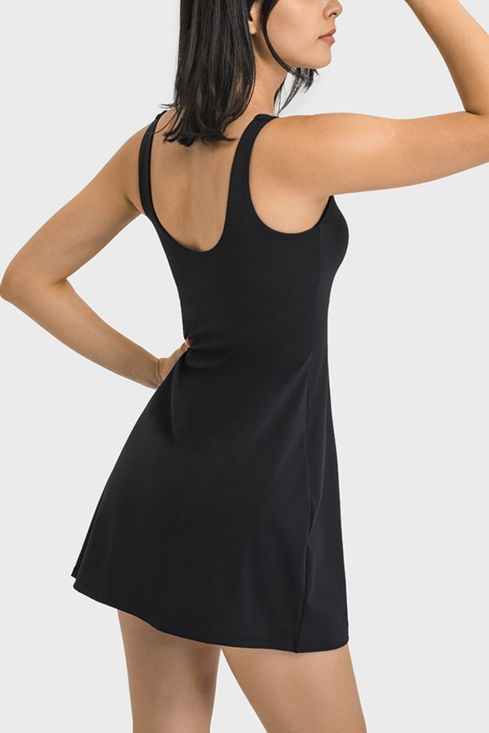 Square Neck Dress with Coverage Bottoms