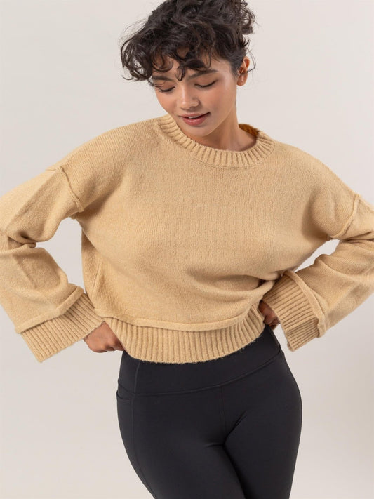 Taupe Ribbed Sweater