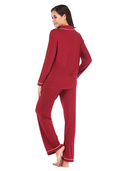 Collared Loungewear Set