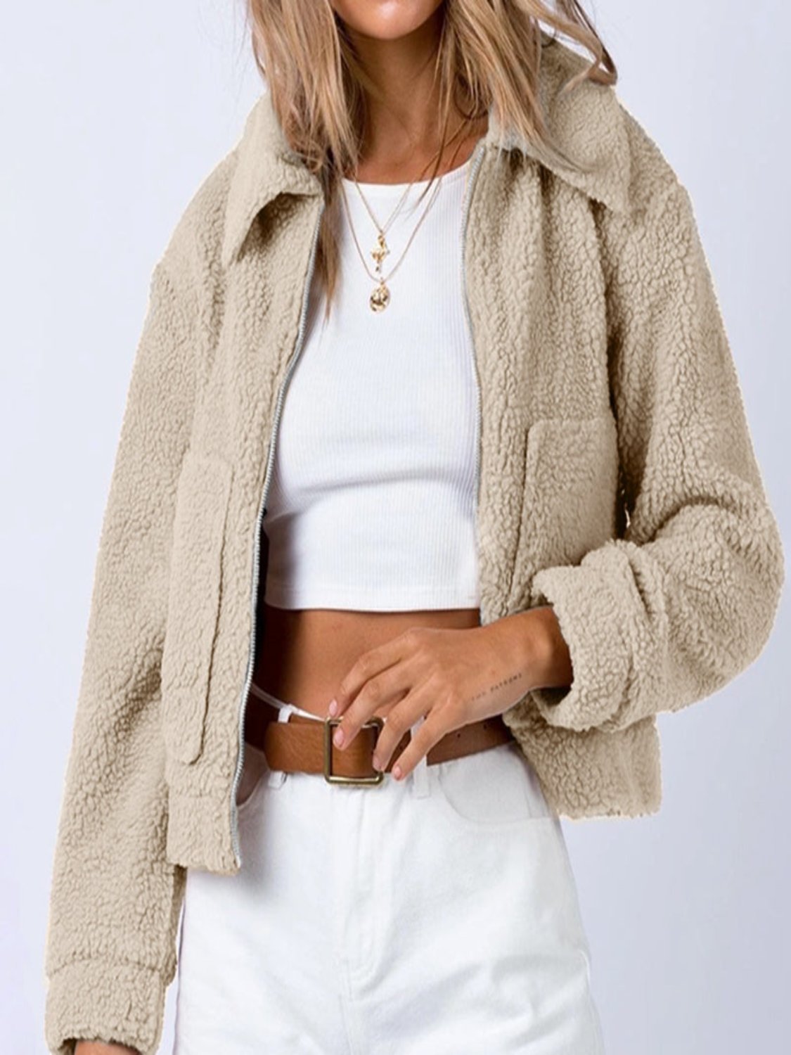 Collared Sherpa Jacket