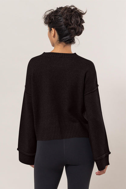 Black Ribbed Sweater