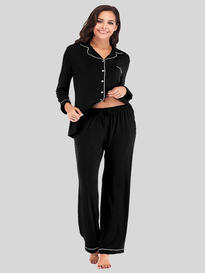 Collared Loungewear Set