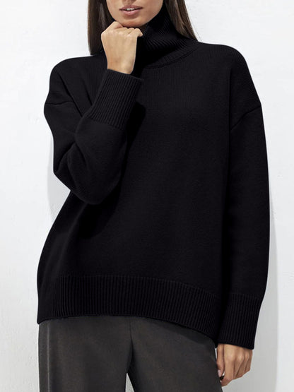 Ribbed Turtleneck Sweater