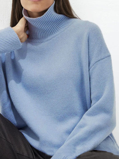 Ribbed Turtleneck Sweater