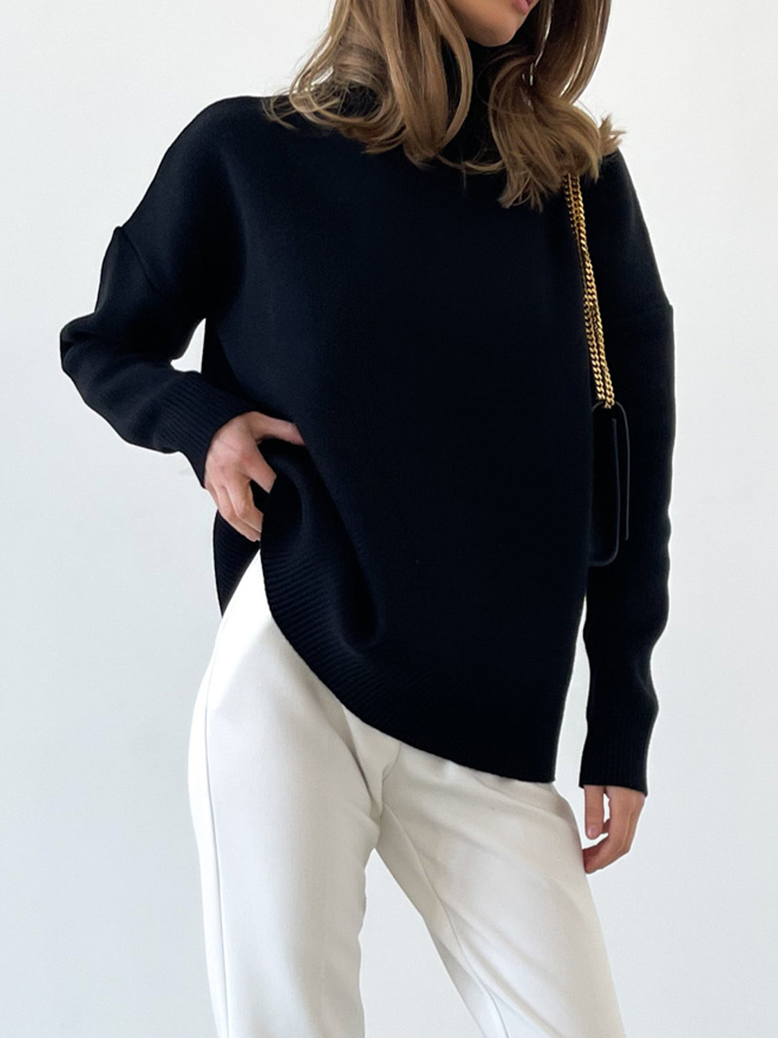 Mock Neck Sweater