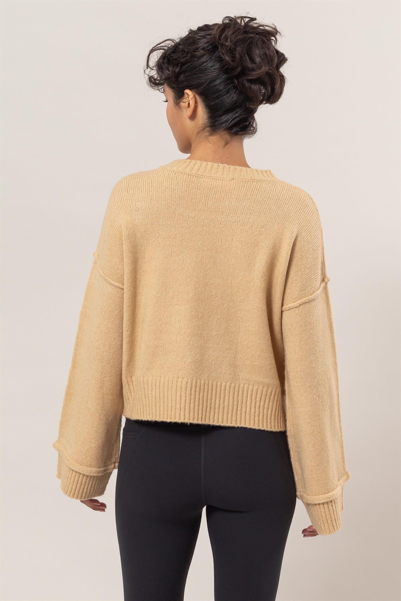 Taupe Ribbed Sweater