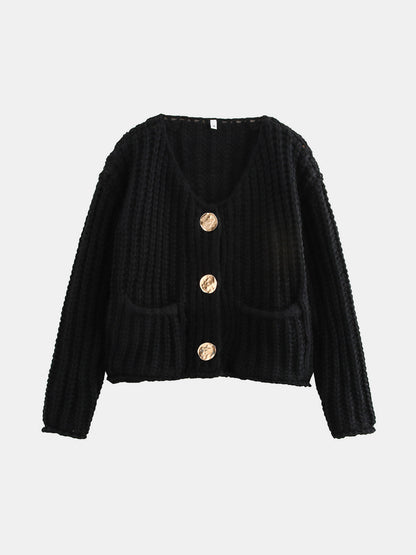 Gold Button Cardigan