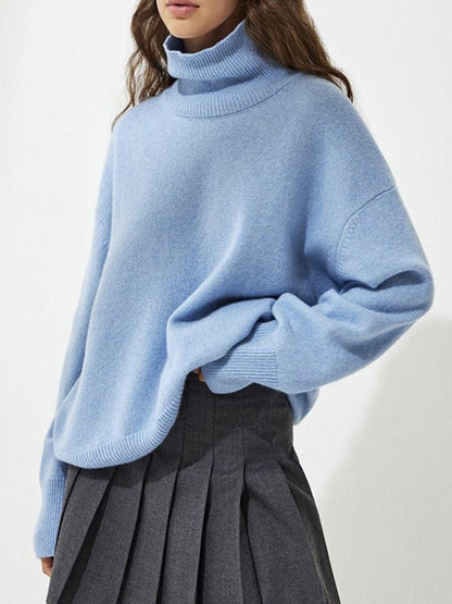 Ribbed Turtleneck Sweater