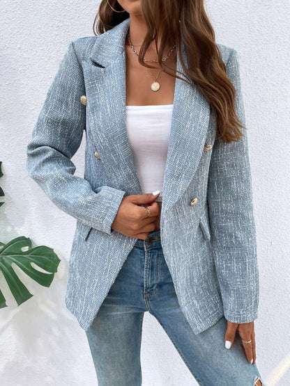 Tweed Blazer with Pockets