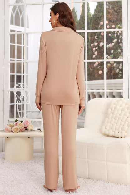 Long Sleeve Top and Pants Lounge Set