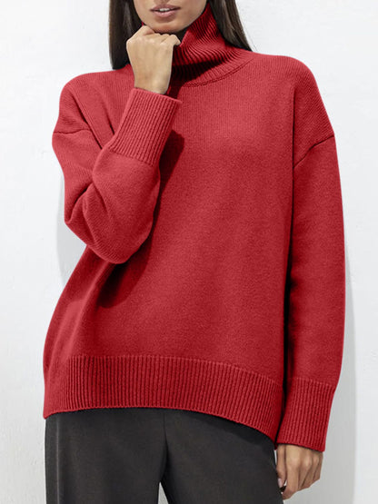 Ribbed Turtleneck Sweater