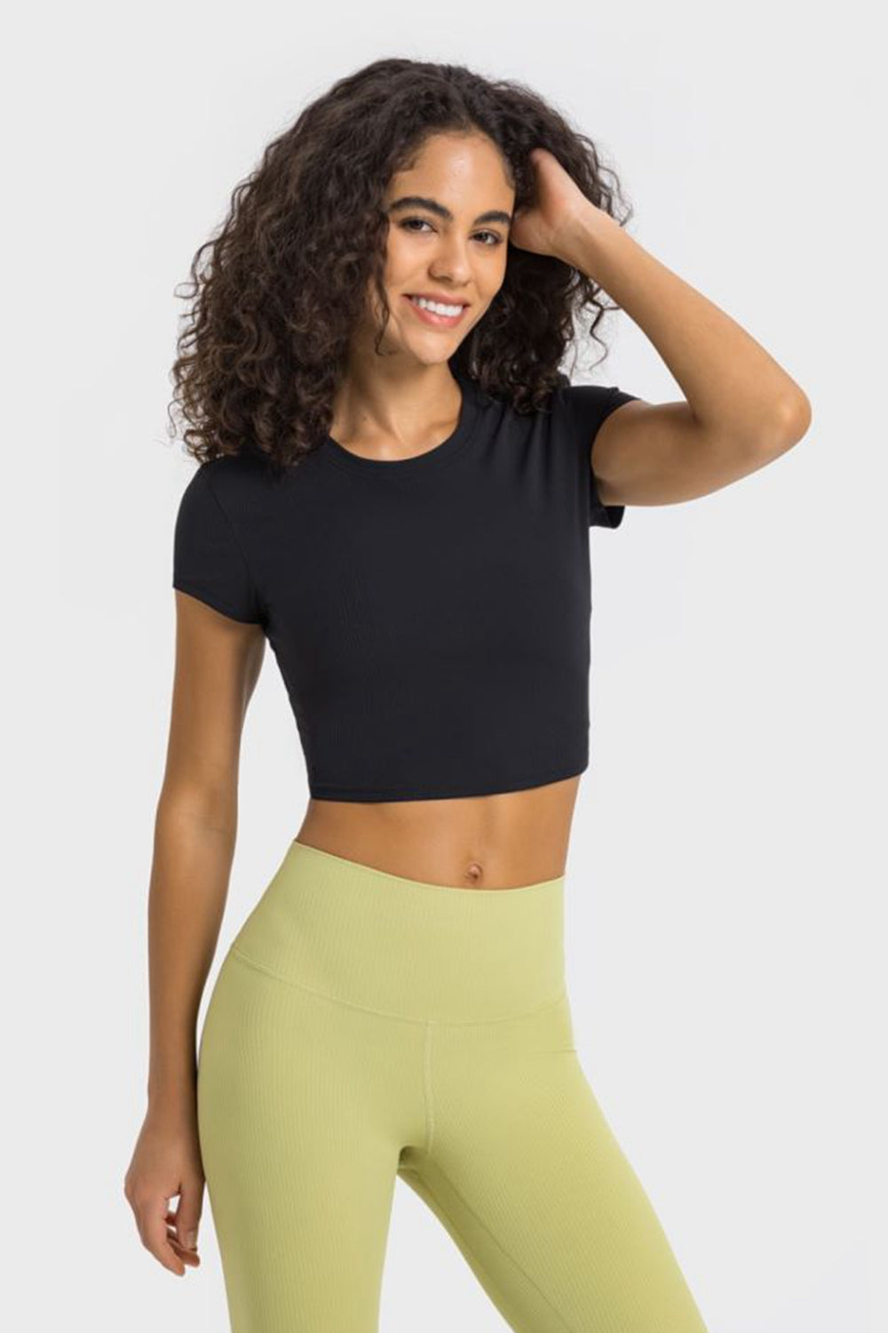 Round Neck Cropped Top