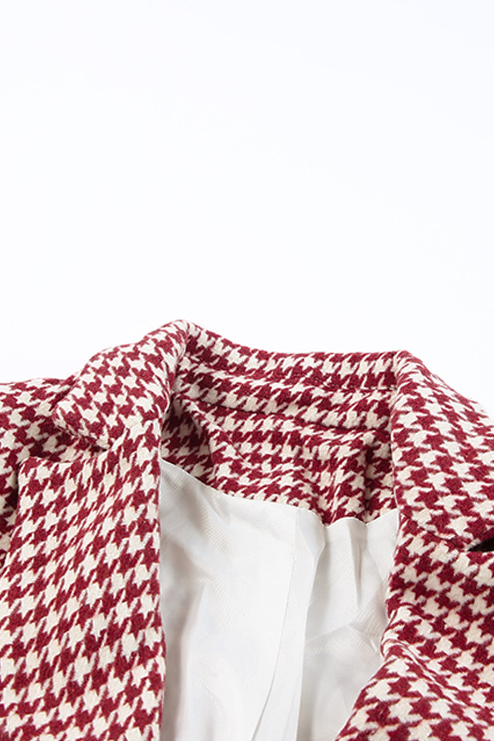 Red Houndstooth Blazer