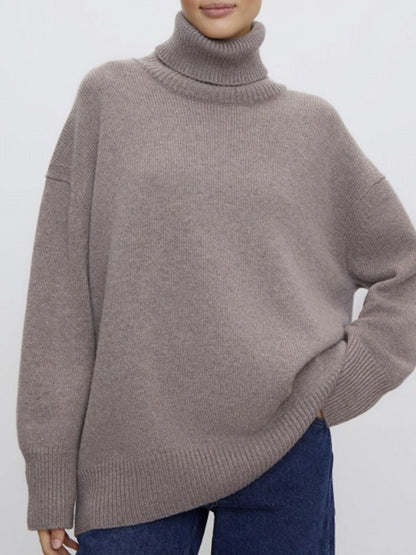 Ribbed Turtleneck Sweater