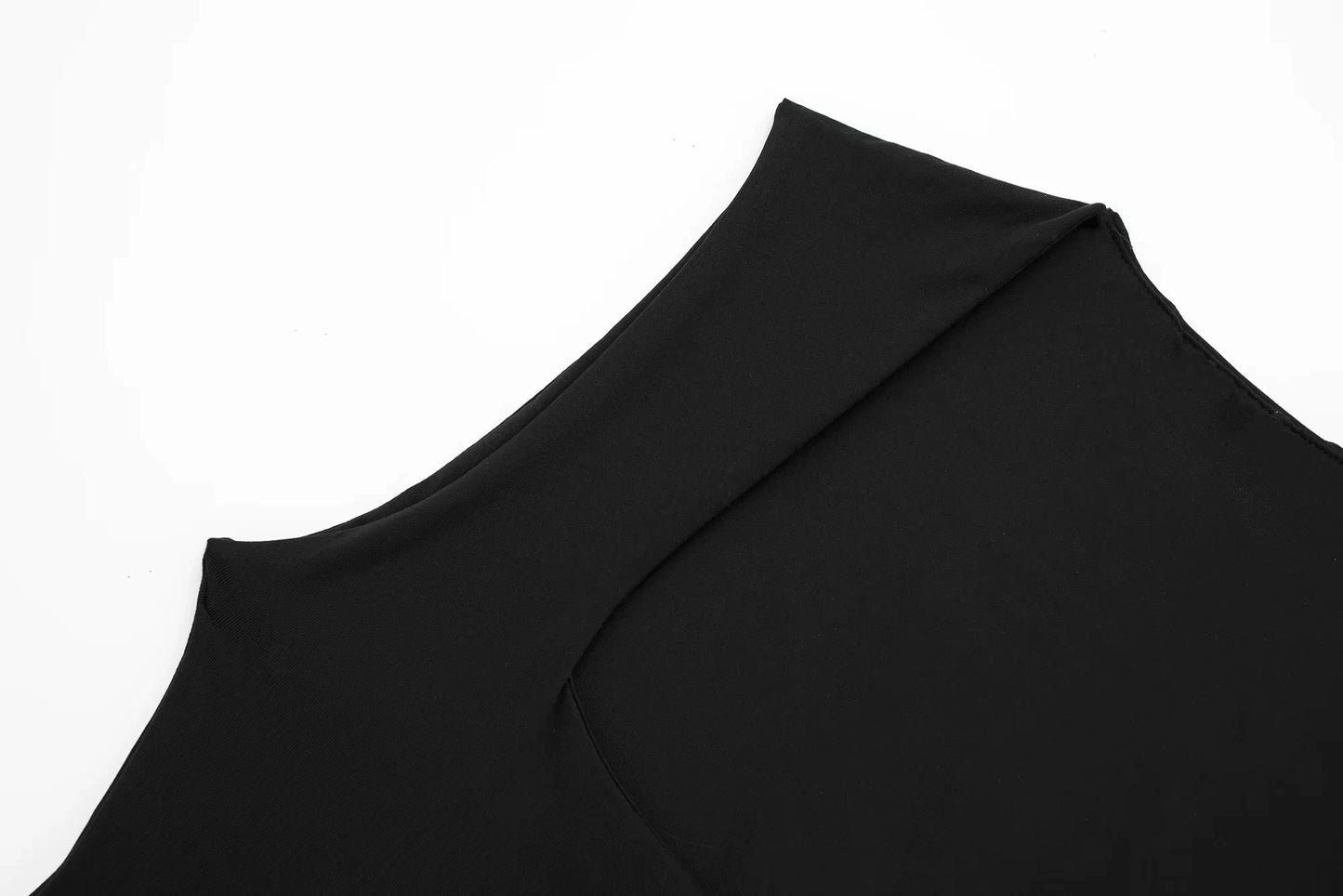 Black Square Neck Bodysuit