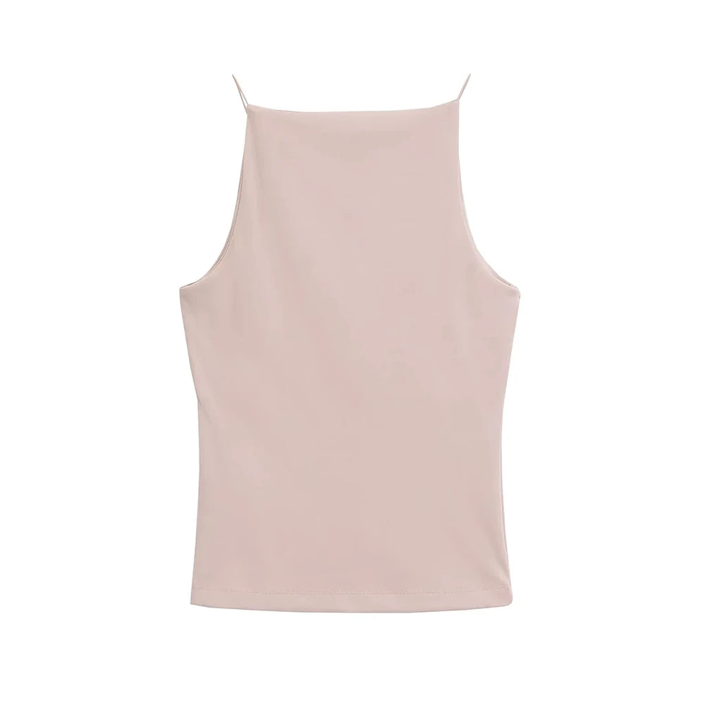 Halter Tank Thin Strap Top