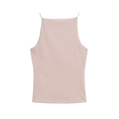 Halter Tank Thin Strap Top