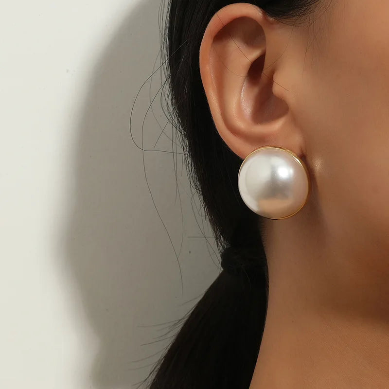 Big Pearl Earrings