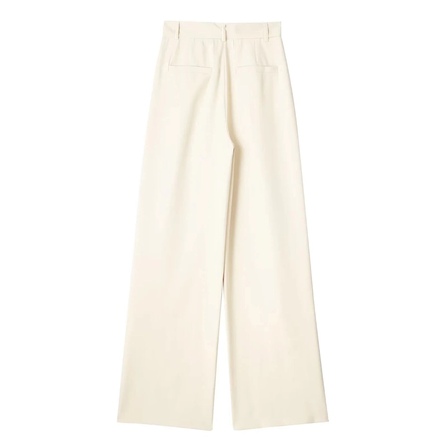 Ivory Wide Leg Trousers