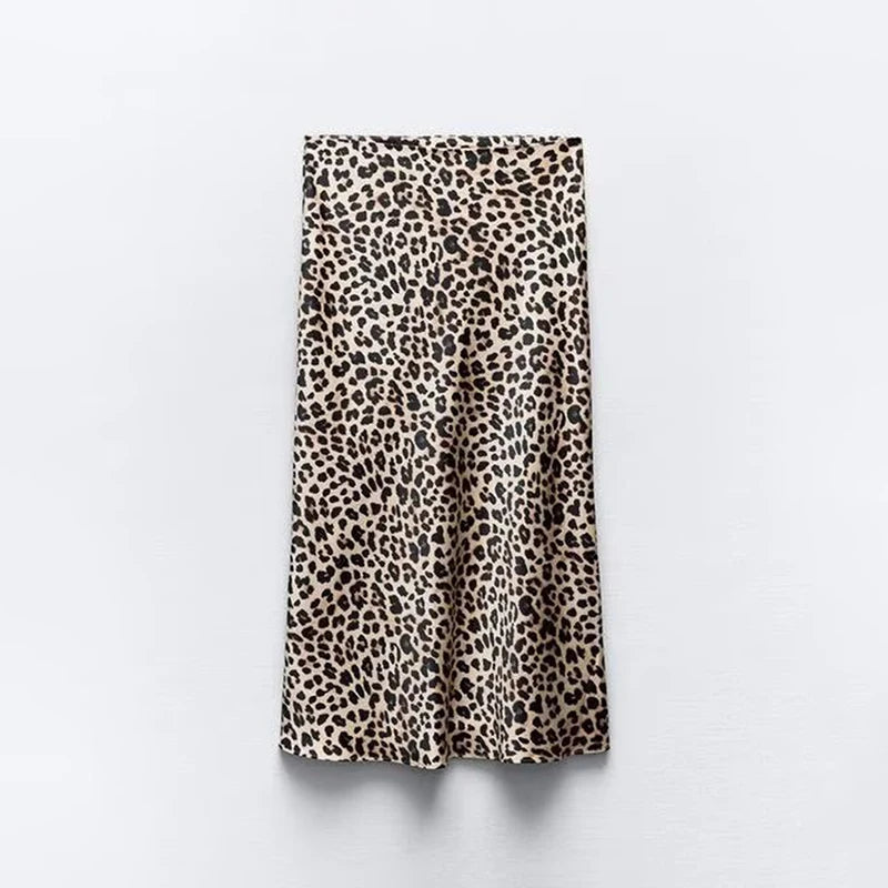 Satin Long Skirt