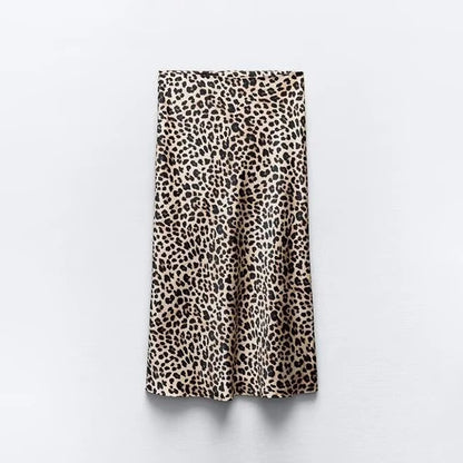 Satin Long Skirt