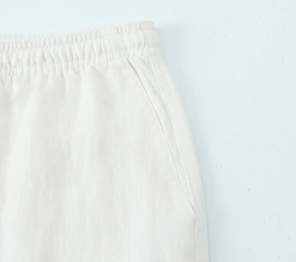 White Low Pockets Pants