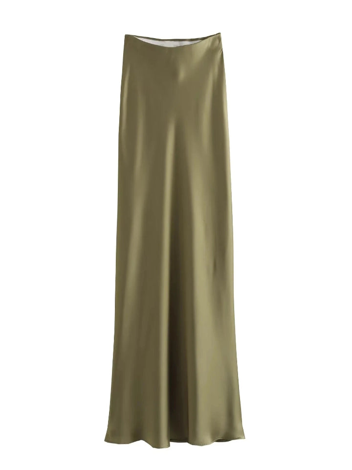 Satin Maxi Skirt