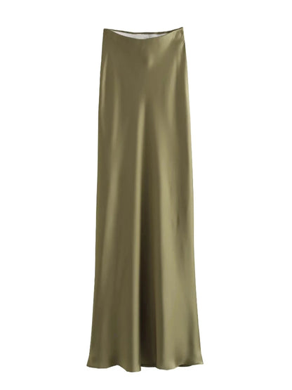 Satin Maxi Skirt