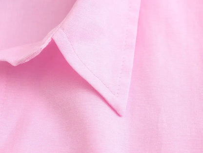 Pink Cotton Blouse