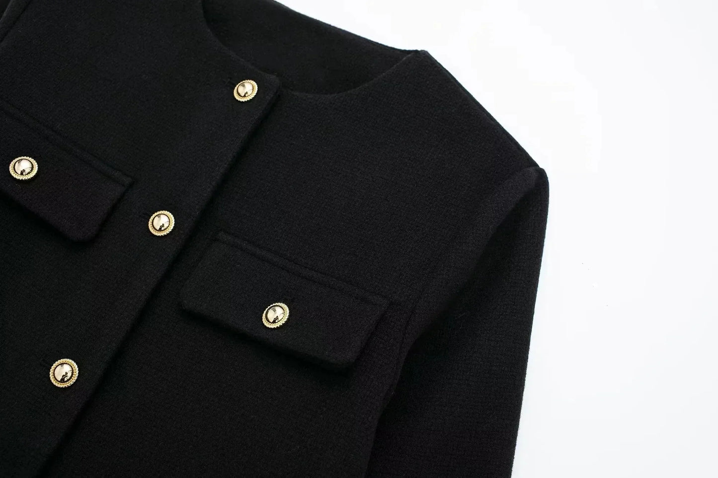 Black Solid Jacket