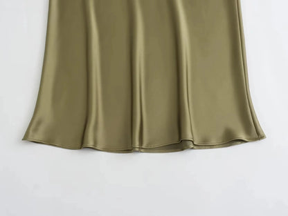 Satin Maxi Skirt
