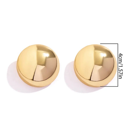 Round Ball Stud Earrings