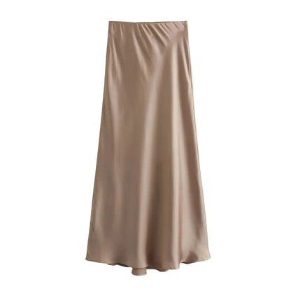 Satin Maxi Skirt