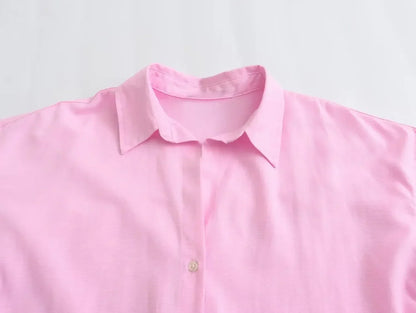 Pink Cotton Blouse