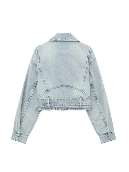 Denim Biker Jacket