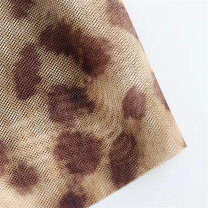 Leopard Print Midi Slip Dress